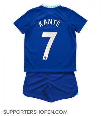 Chelsea Kante #7 Hemmatröja Barn 2022-23 Kortärmad (+ korta byxor)